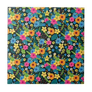 Carreau Fleurs Ditsy Vibrantes Motif Floral-43785