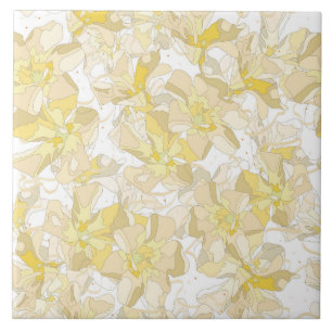 Carreau Fleurs d'Oleandre doux