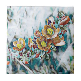 Carreau Fleurs fanées -