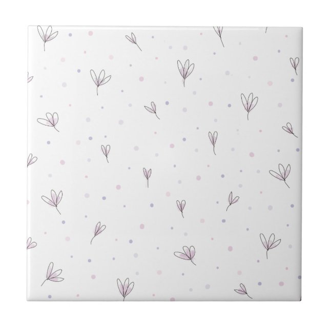 Carreau Fleurs Lilac (Devant)