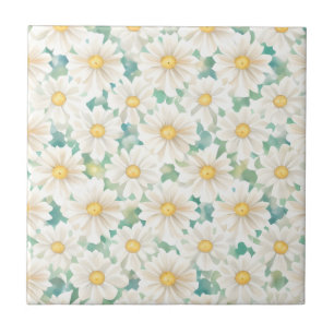 Carreau Fleurs marguerites florales