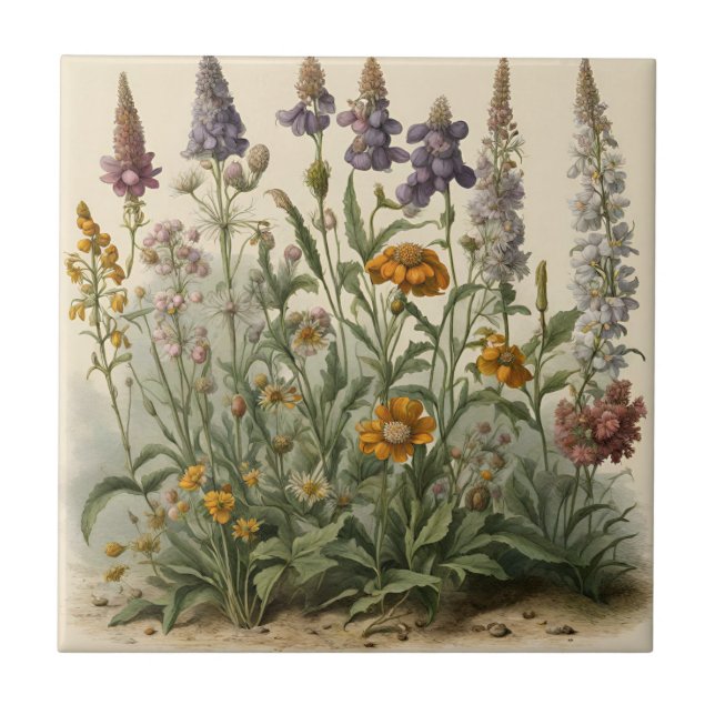 Carreau Fleurs sauvages vintages (Devant)