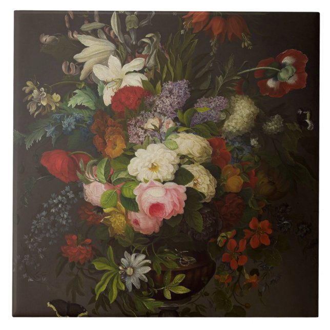 Carreau Fleurs vintages Henryka Beyer (Devant)