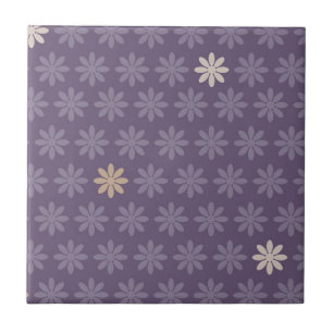 Carreau Fleurs violettes