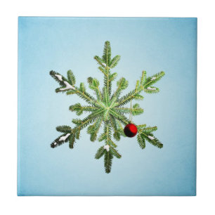 Carreau Flocon de neige de Noël - Vacances d'hiver stylées