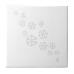 Carreau Flocons de neige blancs