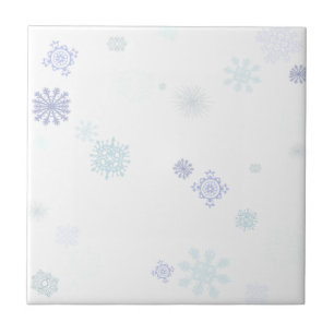 Carreau Flocons de neige pâles