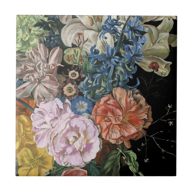 Carreau Floral baroque - Bouquet (Devant)