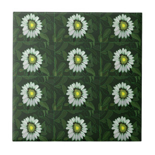 Carreau Floral de confleur blanc