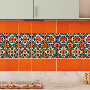 Carreau Floral de fusion moderne mexicain espagnol