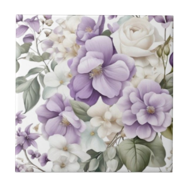 Carreau floral pastel (Devant)