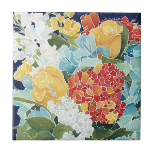 Carreau Florals II de minuit