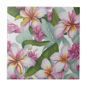 Carreau Flore Plumeria