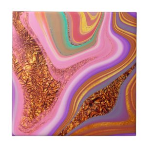 Carreau Flux de Quartz Rose