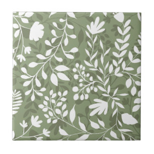 Carreau Foliage enchanté Joli Jardin Floral Motif HD