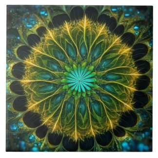 Carreau Foliage radial Abstrait