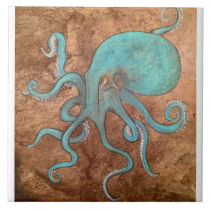 Carreau Fond arrière de tuile d'octopus