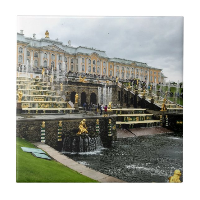 Carreau Fondations du Palais Peterhof St Pétersbourg Russi (Devant)