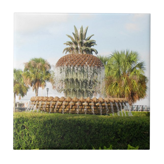 Carreau Fontaine d'ananas de Sc de Charleston, parc de (Devant)