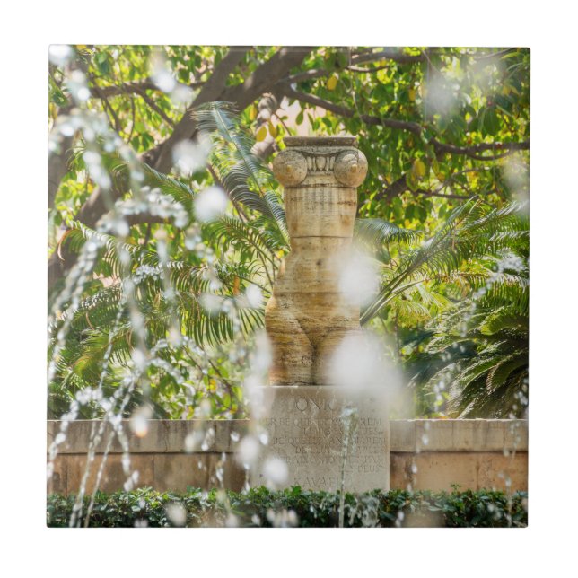 Carreau Fontaine dans les jardins d'Almudaina - Palma de M (Devant)