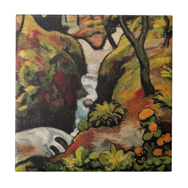 Carreau Forest Brook par August Macke Expressionnisme Vint (Devant)