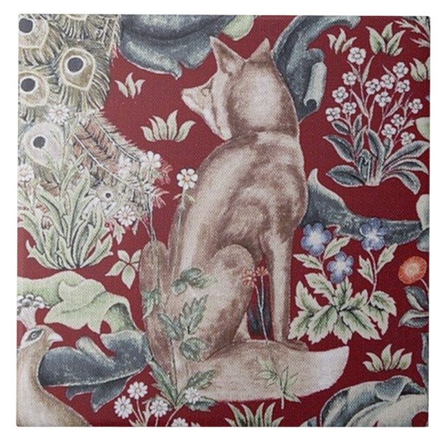 Carreau Forest Fox, William Morris (Devant)
