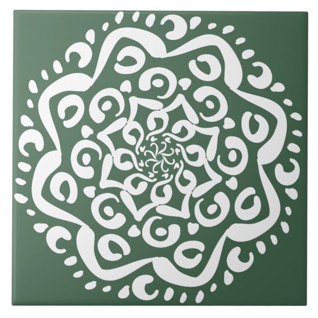 Carreau Forest Mandala (Devant)