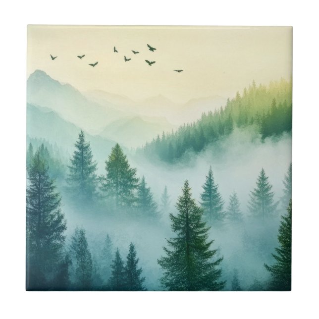 Carreau Forêt brumeuse (Devant)