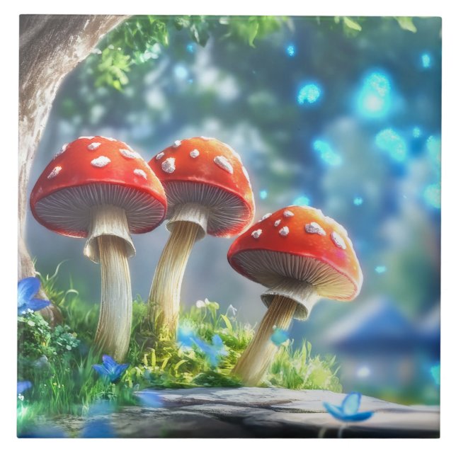 Carreau Forêt de Champignons (Devant)