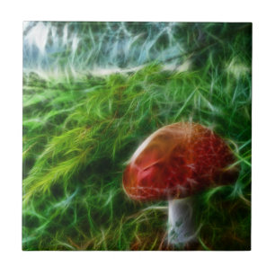 Carreau Forêt de fractale de champignon