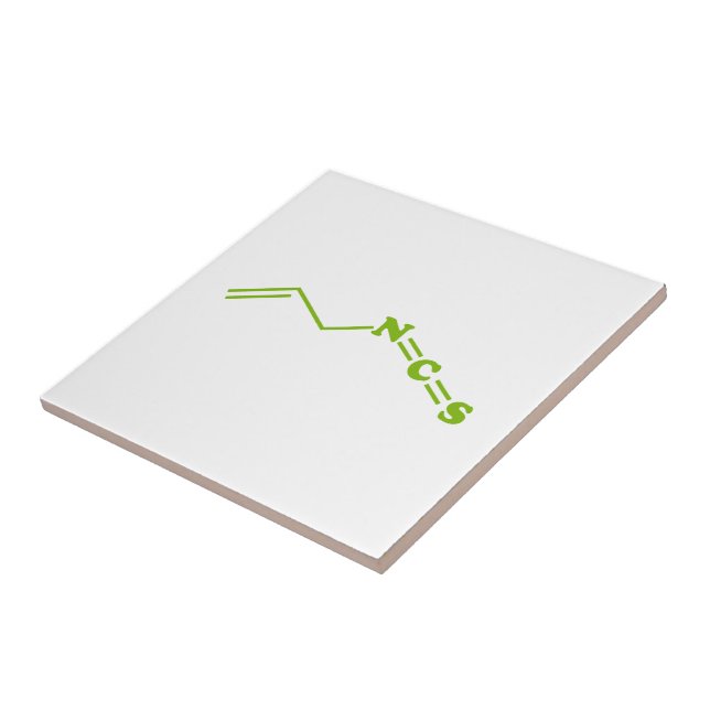 Carreau Formule moléculaire de l'isothiocyanate de Wasabi  (Côté)