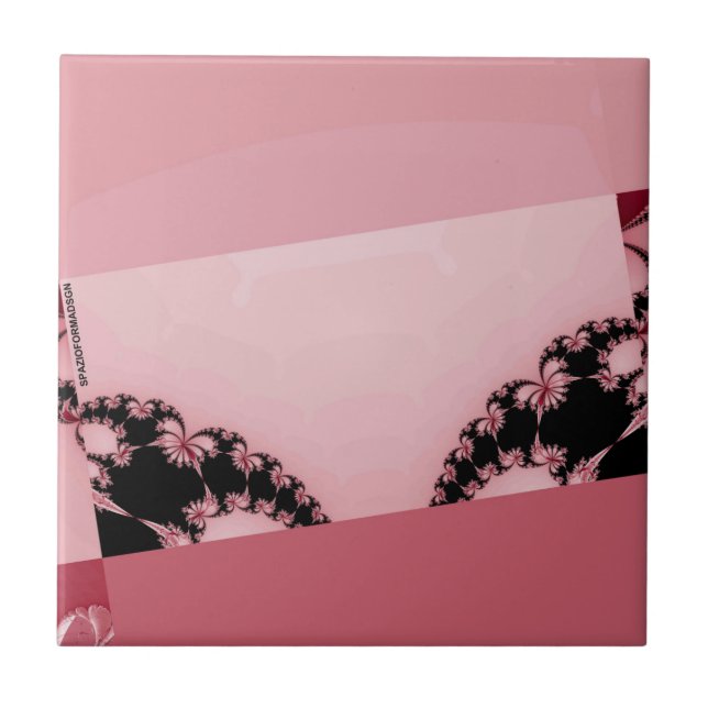 Carreau Fractal Garden crémeux (Devant)