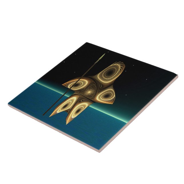 Carreau Fractal Inuit Hunter (Côté)