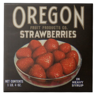 Carreau Fraises de l'Oregon dans les années 1930