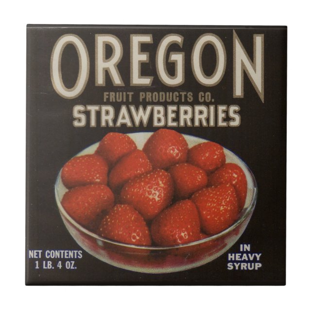 Carreau Fraises de l'Oregon dans les années 1930 (Devant)