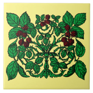 Carreau Framboises de l'époque victorienne vintage