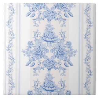 Carreau français, shabby chic, vintage, bleu pâle, blanc,