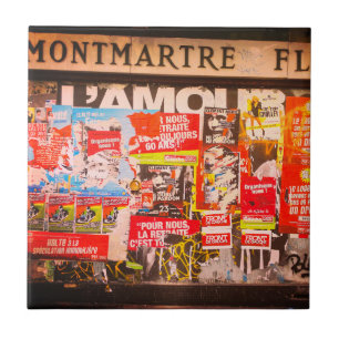 Carreau France Paris Cityscape Montmartre Fleurs