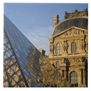 Carreau France, Paris, Musée du Louvre et la Pyramide,