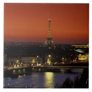 Carreau France, Paris Sunset vue sur la Tour Eiffel et