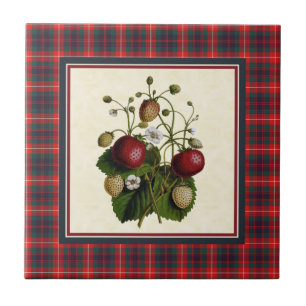 Carreau Fraser de Lovat Tartan moderne avec fraise