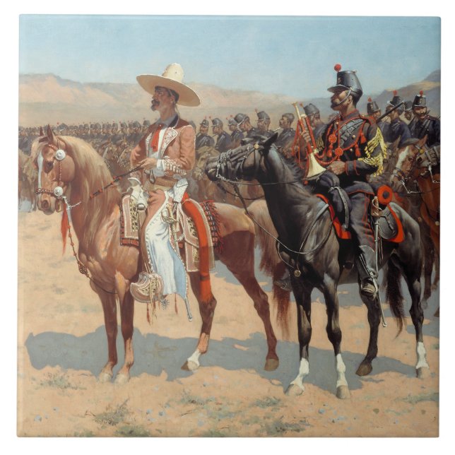 Carreau Frederic Remington - Le Major Mexicain (Devant)