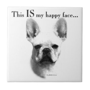 Carreau Frenchie Happy Face
