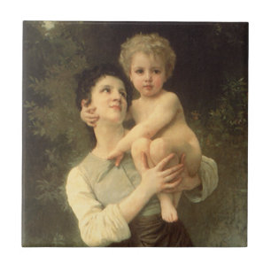 Carreau Frère et soeur par William Adolphe Bouguereau