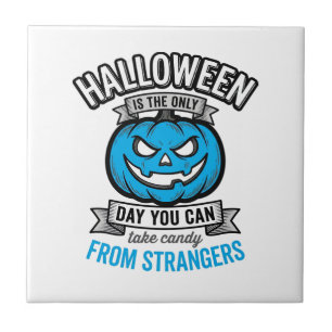 Carreau Friandises d'Halloween de la part d'inconnus Vinta