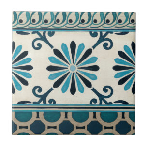 Carreau Frise Indigo II non embellie