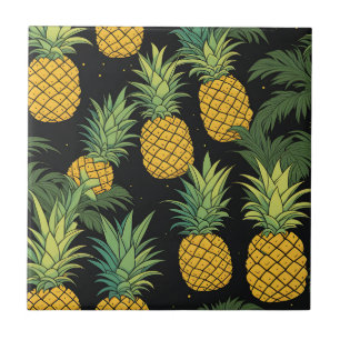 Carreau Fruit ananas noir