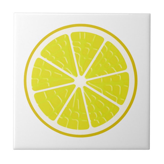 Carreau Fruit Stylisé au citron (Devant)