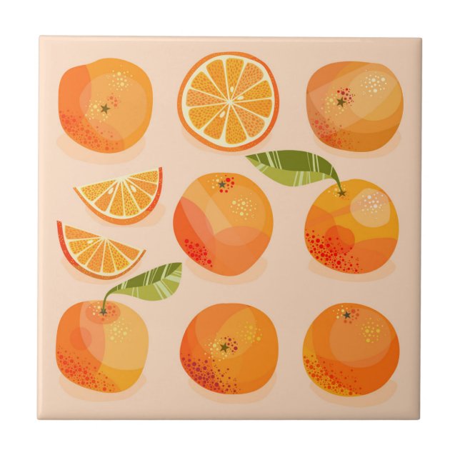 Carreau Fruits d'agrumes (Devant)