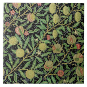 Carreau Fruits de Grenade Foncé de William Morris
